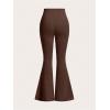 image:imageSOLY HUX Womens Flare Leggings 3 Packs Casual Bell Bottom Skinny Pants Going Out Outfit Fall ClothesBeige Brown Black Letter