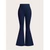image:imageSOLY HUX Womens Flare Leggings 3 Packs Casual Bell Bottom Skinny Pants Going Out Outfit Fall ClothesBlack Dark Blue Grey