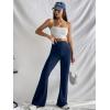 image:imageSOLY HUX Womens Flare Leggings High Waisted Sweatpants Bell Bottoms Bootcut Yoga PantsPure Navy Blue