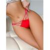image:imageSOLY HUX Womens Glitter Rhinestone G String Thongs Cut Out Low Rise Panties UnderwearPlain Red