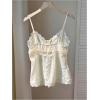 image:imageSOLY HUX Womens Lace Cami Top Y2k Sleeveless Button Down Camisole Babydoll Going Out TopsPure Apricot