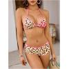 image:imageSOLY HUX Womens Leopard Bikini Set Cheetah Print Halter Triangle Bathing Suit with Shorts Two Piece SwimsuitMulticoloured Leopard