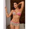 image:imageSOLY HUX Womens Leopard Bikini Set Cheetah Print Halter Triangle Bathing Suit with Shorts Two Piece SwimsuitMulticoloured Leopard