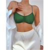 image:imageSOLY HUX Womens Mesh Solid Sheer See Through Lingerie Set Sexy Lace Bra and Panty 2 PieceDark Green