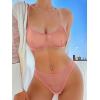image:imageSOLY HUX Womens Mesh Solid Sheer See Through Lingerie Set Sexy Lace Bra and Panty 2 PiecePure Light Pink