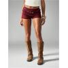 image:imageSOLY HUX Womens Micro Ruffle Shorts Lace Bloomers Y2k Low Rise Layered Mini ShortsPlain Burgundy