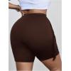 image:imageSOLY HUX Womens Plus Size Fringe Shorts Elastic High Waisted Skinny Shorts Going Out Country Concert OutfitsPlain Brown