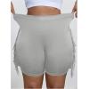 image:imageSOLY HUX Womens Plus Size Fringe Shorts Elastic High Waisted Skinny Shorts Going Out Country Concert OutfitsPlain Light Grey