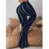 image:imageSOLY HUX Womens Plus Size Y2k Legging Printed Elastic Waist Bell Bottom Flare Leg Street PantsBlue Geo