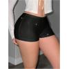 image:imageSOLY HUX Womens Sequin Sparkly Mini Shorts Glitter Skinny Bottoms Party ClubwearPure Black
