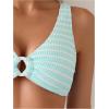 image:imageSOLY HUX Womens Striped Bathing Suit V Neck High Waisted Bikini Sets Two Piece SwimsuitBlue Stripes