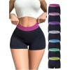 image:imageSOLY HUX Womens Boyshort Panties 7 Packs Seamless Underwear Stretchy No Show Boxer BriefsBlack Multi
