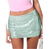 image:imageSOLY HUX Womens Sequin Mini Skirt Sparkly Low Rise Bodycon Skirts Going Out Party ClubwearPlain Blue