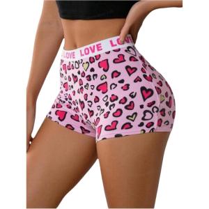 image:imageSOLY HUX Womens Leopard Panties High Rise Stretch Boyshorts Hipster Comfort UnderwearPink Graphic