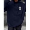 image:imageSOLY HUX Hoodies for Men Letter Graphic Sweatshirt Drawstring Long Sleeve Casual Pullover TopsDark Blue Letter Printed