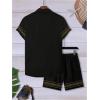 image:imageSOLY HUX Mens 2 Piece Summer Vacation Outfits Geometric Print Button Down Short Sleeve Shirt and Shorts SetMulticolor Printed