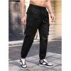 image:imageSOLY HUX Mens Casual Work Cargo Pants Slim fit Outdoor Hiking Joggers with PocketsPlain Black