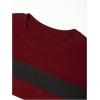 image:imageSOLY HUX Mens Color Block Striped T Shirt Long Sleeve Crew Neck Tee Tops Casual Fall ClothesBurgundy Striped