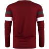 image:imageSOLY HUX Mens Color Block Striped T Shirt Long Sleeve Crew Neck Tee Tops Casual Fall ClothesBurgundy Striped
