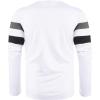 image:imageSOLY HUX Mens Color Block Striped T Shirt Long Sleeve Crew Neck Tee Tops Casual Fall ClothesWhite Striped