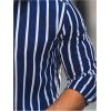 image:imageSOLY HUX Mens Dress Shirts Long Sleeve Button Down Shirt Striped Business Casual Formal Shirt Mens ClothesDark Blue Striped
