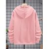 image:imageSOLY HUX Mens Floral Print Casual Graphic Hoodies Drawstring Long Sleeve Pullover SweatshirtLight Pink Floral Print