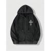 image:imageSOLY HUX Mens Gothic Zip Up Hoodies Grunge Drop Shoulder Hooded Sweatshirts OuterwearBlack Graphic