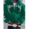 image:imageSOLY HUX Mens Graphic Zip Up Hoodies Sweatshirt Drawstring Long Sleeve Casual Streetwear JacketDark Green Graphic