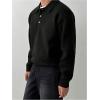 image:imageSOLY HUX Mens Sweaters Long Sleeve Collared Neck Knit Pullover Tops Work Shirts Fall ClothesPure Black