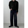 image:imageSOLY HUX Mens Sweaters Long Sleeve Collared Neck Knit Pullover Tops Work Shirts Fall ClothesPure Black