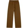image:imageSOLY HUX Mens Wide Leg Baggy Sweatpants Drawstring Elastic Waist Athletic Trousers with Pockets StreetwearPure Coffee Brown