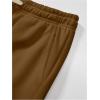 image:imageSOLY HUX Mens Wide Leg Baggy Sweatpants Drawstring Elastic Waist Athletic Trousers with Pockets StreetwearPure Coffee Brown