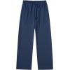 image:imageSOLY HUX Mens Wide Leg Baggy Sweatpants Drawstring Elastic Waist Athletic Trousers with Pockets StreetwearPure Dark Blue