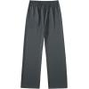 image:imageSOLY HUX Mens Wide Leg Baggy Sweatpants Drawstring Elastic Waist Athletic Trousers with Pockets StreetwearPure Dark Grey