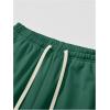 image:imageSOLY HUX Mens Wide Leg Baggy Sweatpants Drawstring Elastic Waist Athletic Trousers with Pockets StreetwearPure Green