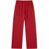 image:imageSOLY HUX Mens Wide Leg Baggy Sweatpants Drawstring Elastic Waist Athletic Trousers with Pockets StreetwearPure Red