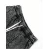 image:imageSOLY HUX Mens Wide Leg Sweatpants Vintage Drawstring Baggy Pants Y2k StreetwearPure Black