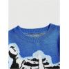 image:imageSOLY HUX Mens Y2K Skeleton Sweater Goth Grunge Skull Long Sleeve Pullover Jumper Graphic Alternative SweatersBlue Graphic Print