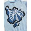 image:imageSOLY HUX Mens Y2K Skeleton Sweater Goth Grunge Skull Long Sleeve Pullover Jumper Graphic Alternative SweatersLight Blue Graphic