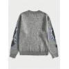 image:imageSOLY HUX Mens Y2K Skeleton Sweater Goth Grunge Skull Long Sleeve Pullover Jumper Graphic Alternative SweatersLight Grey Graphic