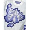 image:imageSOLY HUX Mens Y2K Skeleton Sweater Goth Grunge Skull Long Sleeve Pullover Jumper Graphic Alternative SweatersWhite Graphic