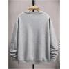 image:imageSOLY HUX Sweatshirts for Men Letter Graphic Crew Neck Long Sleeve Drop Shoulder Pullover TopGrey Graphic Printed