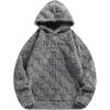image:imageSOLY HUX Hoodies for Men Fuzzy Sherpa Pullover Letter Graphic Embroidery Long Sleeve Fall Winter Fleece Hooded SweatshirtLight Grey Letter