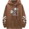 Coffee Brown Floral Print
