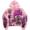 image:imageSOLY HUX Mens Grunge Graphic Hoodies Y2k Baggy Hooded Sweatshirts Fall Clothes StreetwearPink Graphic
