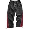 image:imageSOLY HUX Mens Parachute Track Pants Baggy Sweatpants Casual Workout Athletic Joggers with PocketsBlack Red Multi
