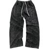 image:imageSOLY HUX Mens Wide Leg Sweatpants Vintage Drawstring Baggy Pants Y2k StreetwearPure Black