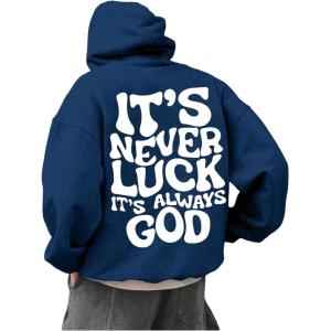 image:imageSOLY HUX Hoodies for Men Letter Graphic Sweatshirt Drawstring Long Sleeve Casual Pullover TopsBlue Letter