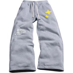 image:imageSOLY HUX Mens Baggy Sweatpants Y2k Star Graphic Straight Leg Streetwear Pants Fall ClothesGrey Graphic