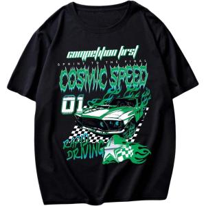 image:imageSOLY HUX Mens Graphic Tees Short Sleeve Round Neck T Shirts Casual Summer Beach TopsBlack Car Graphic